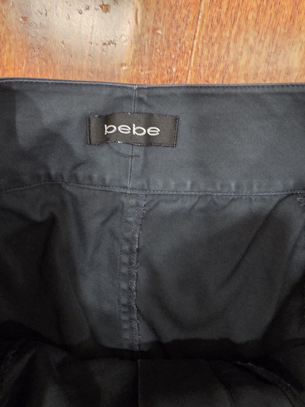 bebe Black Front-Zip Utility Pencil Skirt Small EUC - Picture 4 of 4